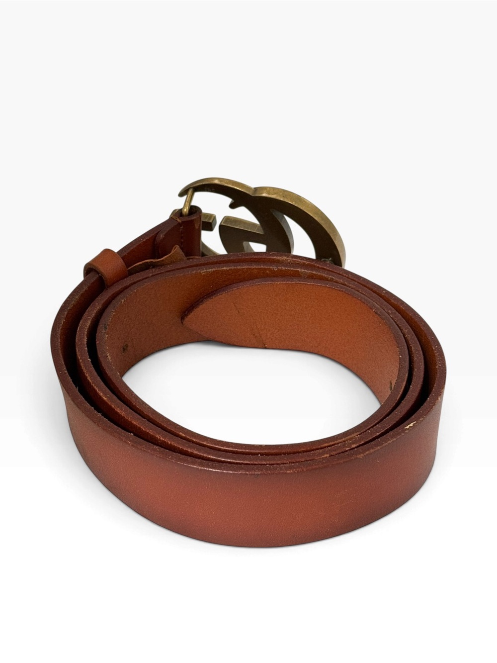 Gucci Interlocking GG Brown Leather Belt 411924 CWC1N 90/36 Made in Italy - Picture 2 of 5